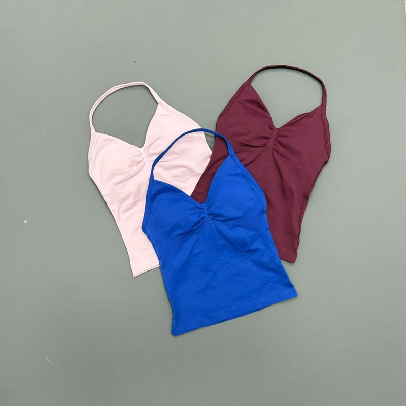 짐 여성용 스포츠 탱크탑 심리스 홀터 스파게티 스트랩  - Aquatic Sports Bra 리뷰 및 가격