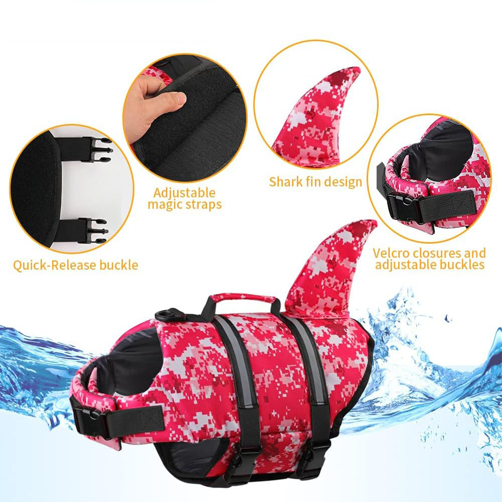 상어 립스톱 개 구명 조끼, 수영 보트 부력 구조 핸들 - Life Jacket Buoyancy 리뷰 및 가격