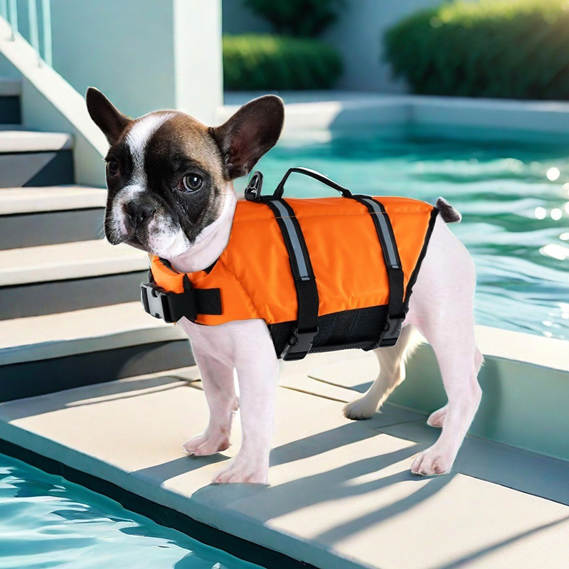 여름 개 구명 조끼 반사 조절 가능한 대형 개 수영복  - Life Jacket Buoyancy 리뷰 및 가격