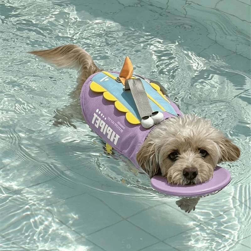 강아지 구명조끼 귀여운 상어 모양 헤드 플로트 질식 방 - Life Jacket Buoyancy 리뷰 및 가격