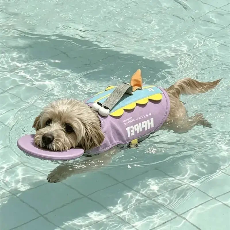 강아지 구명조끼 귀여운 상어 모양 헤드 플로트 질식 방 - Life Jacket Buoyancy 리뷰 및 가격